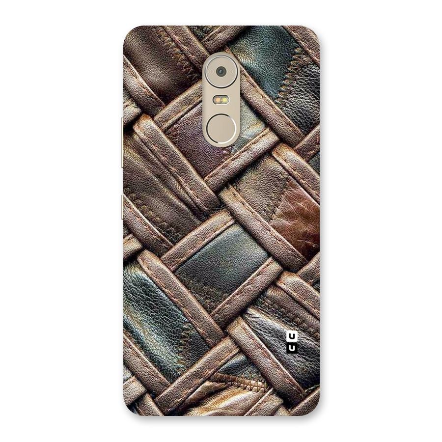 Classic Leather Belt Design Back Case for Lenovo K6 Note