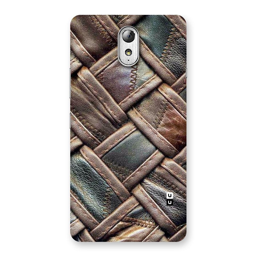 Classic Leather Belt Design Back Case for Lenovo Vibe P1M