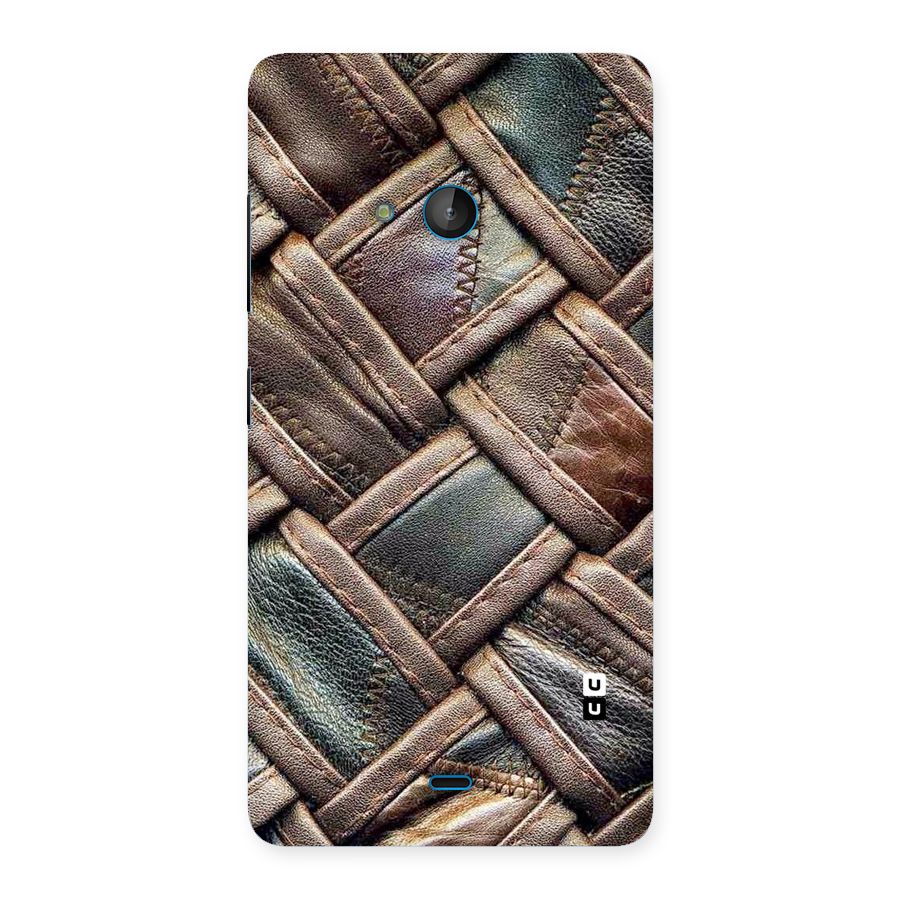 Classic Leather Belt Design Back Case for Lumia 540