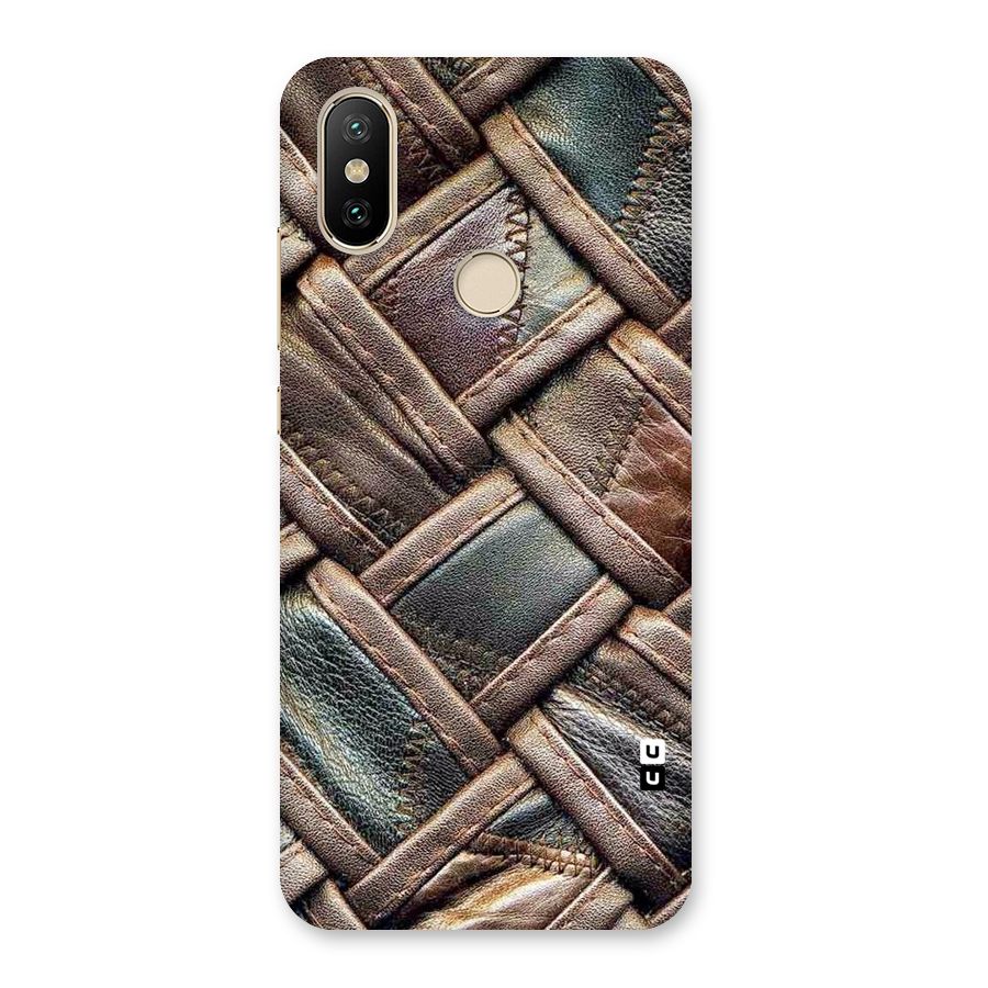 Classic Leather Belt Design Back Case for Mi A2