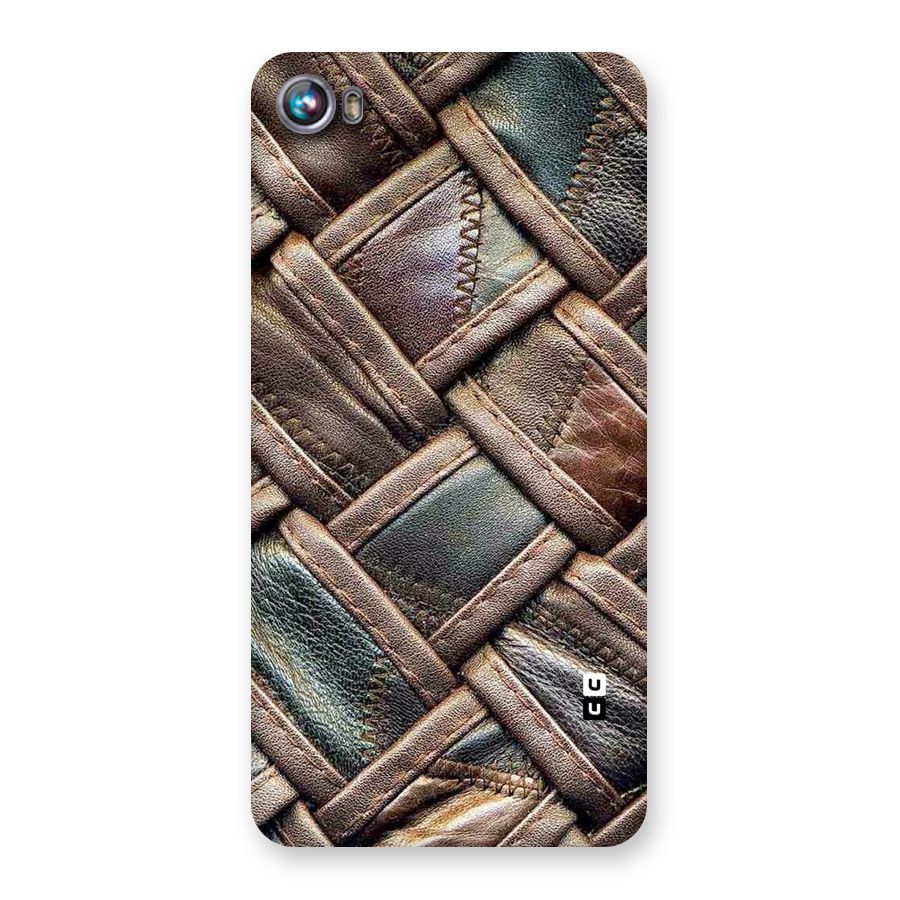 Classic Leather Belt Design Back Case for Micromax Canvas Fire 4 A107