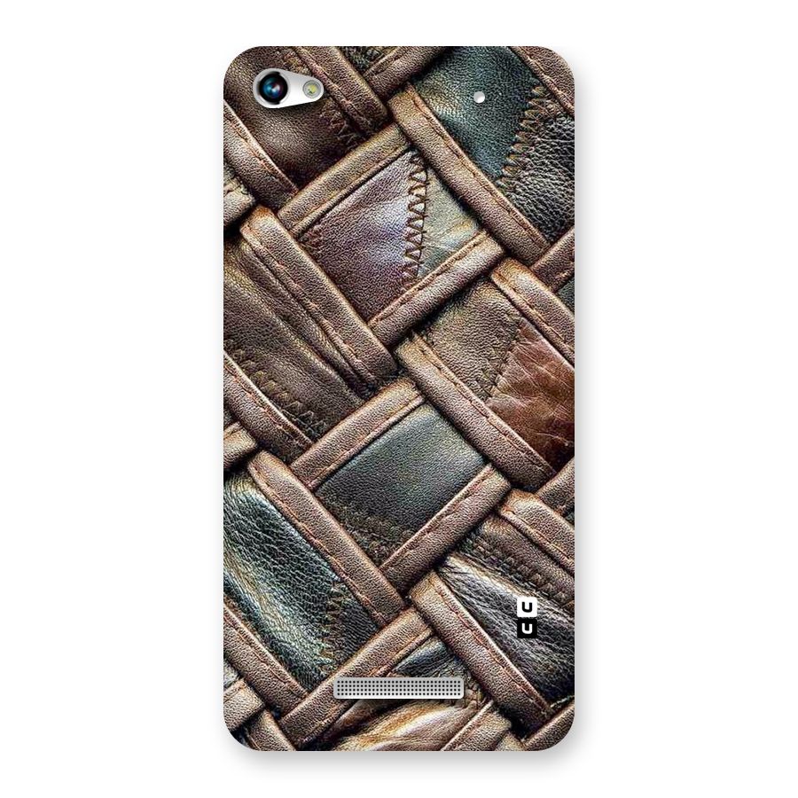 Classic Leather Belt Design Back Case for Micromax Hue 2