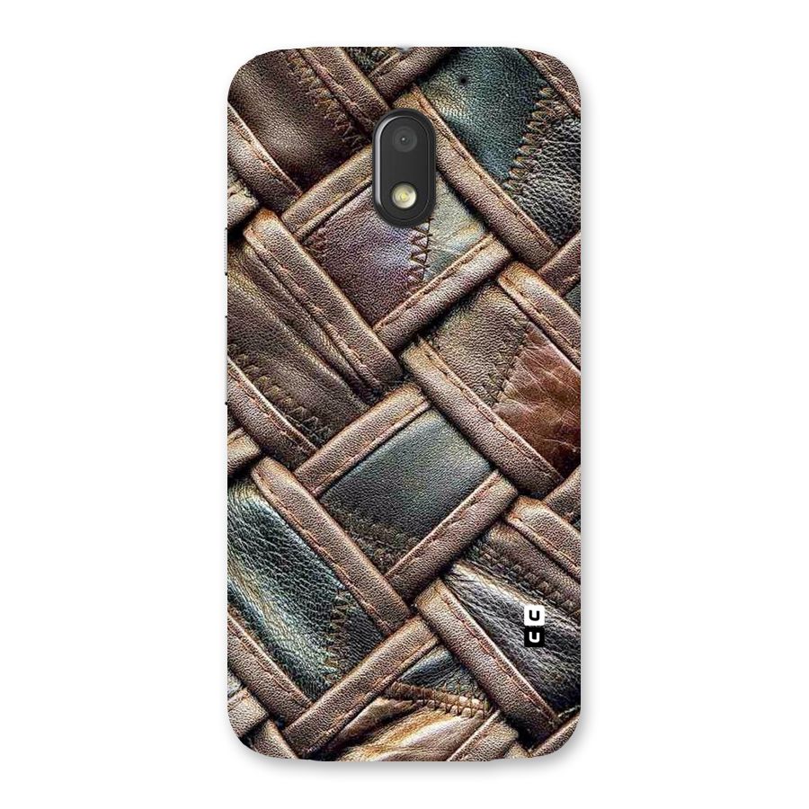 Classic Leather Belt Design Back Case for Moto E3 Power