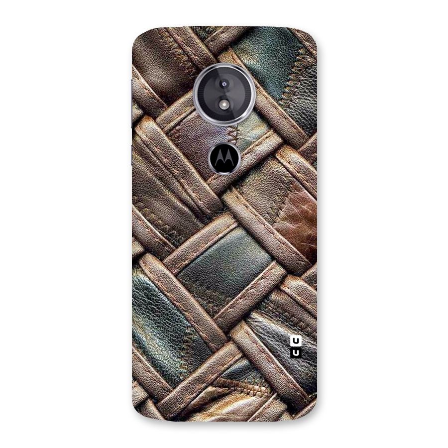 Classic Leather Belt Design Back Case for Moto E5