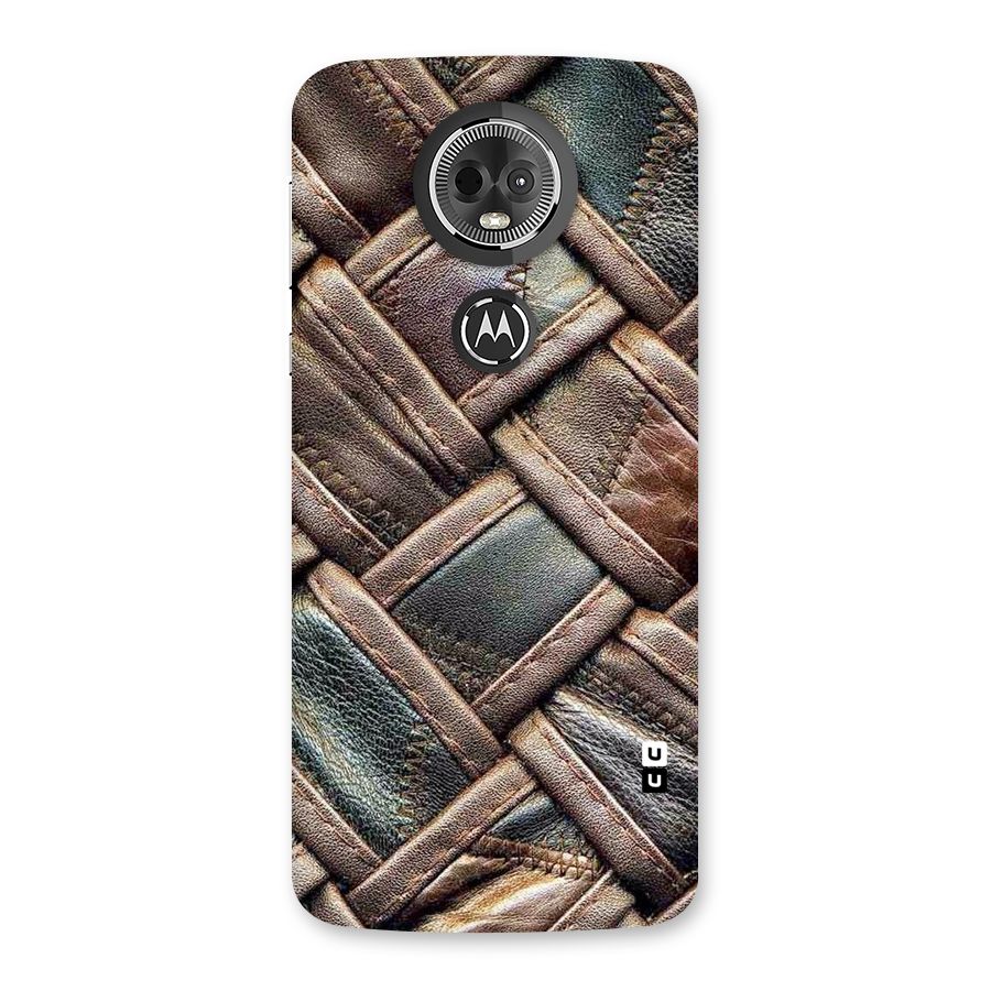 Classic Leather Belt Design Back Case for Moto E5 Plus