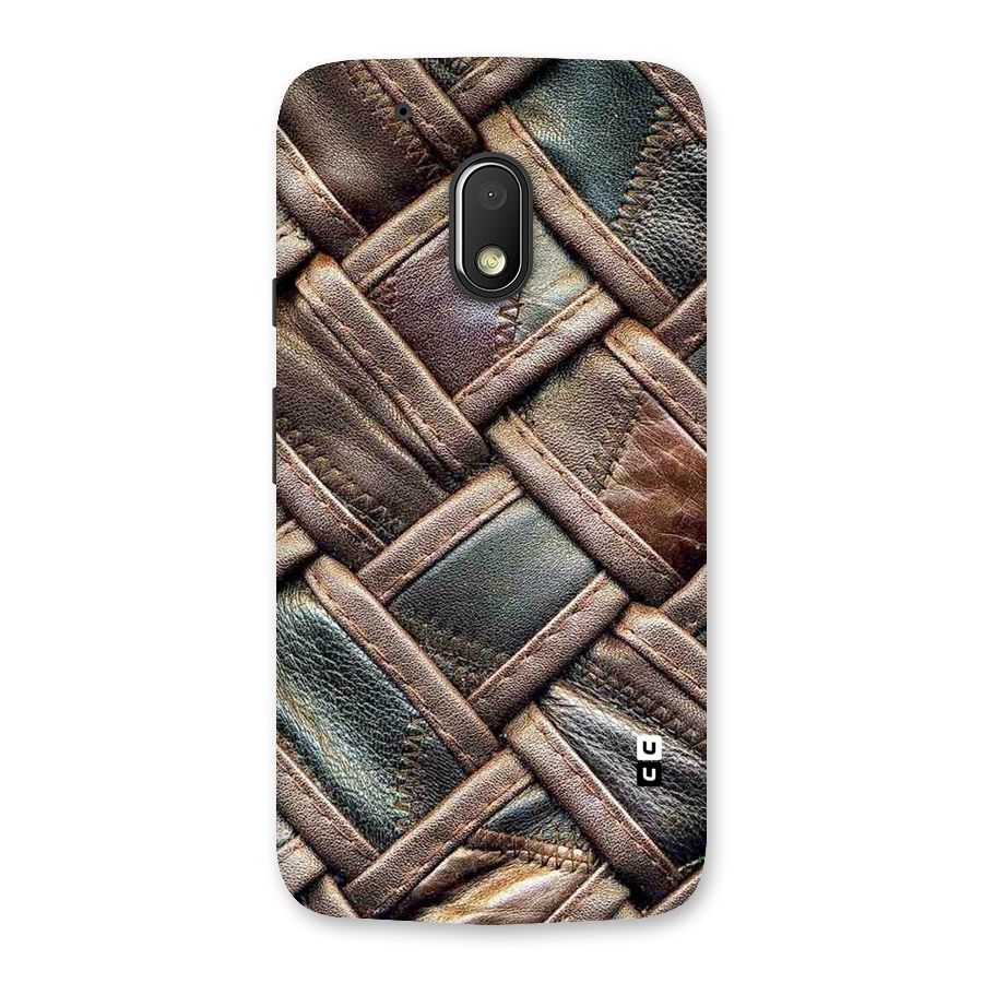 Classic Leather Belt Design Back Case for Moto G4 Play