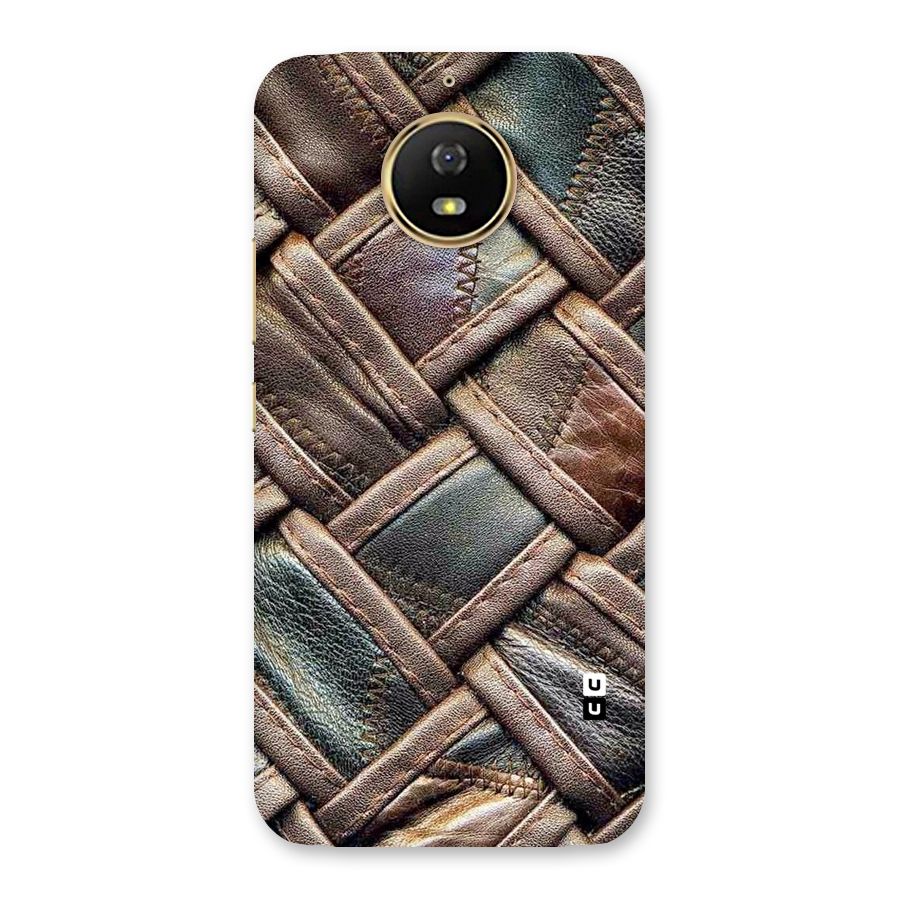 Classic Leather Belt Design Back Case for Moto G5s