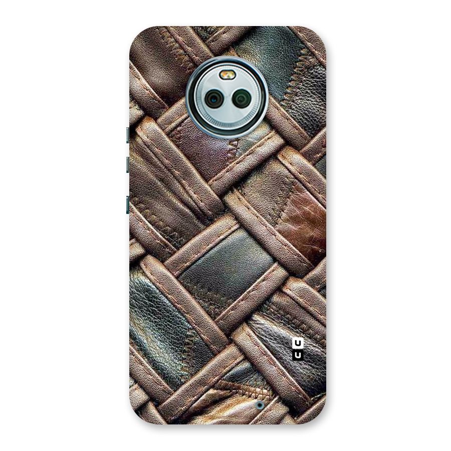 Classic Leather Belt Design Back Case for Moto X4