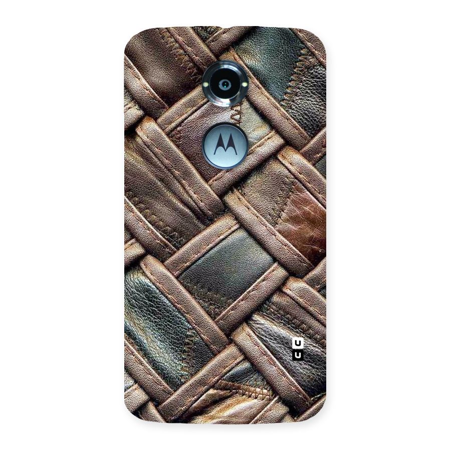 Classic Leather Belt Design Back Case for Moto X 2nd Gen