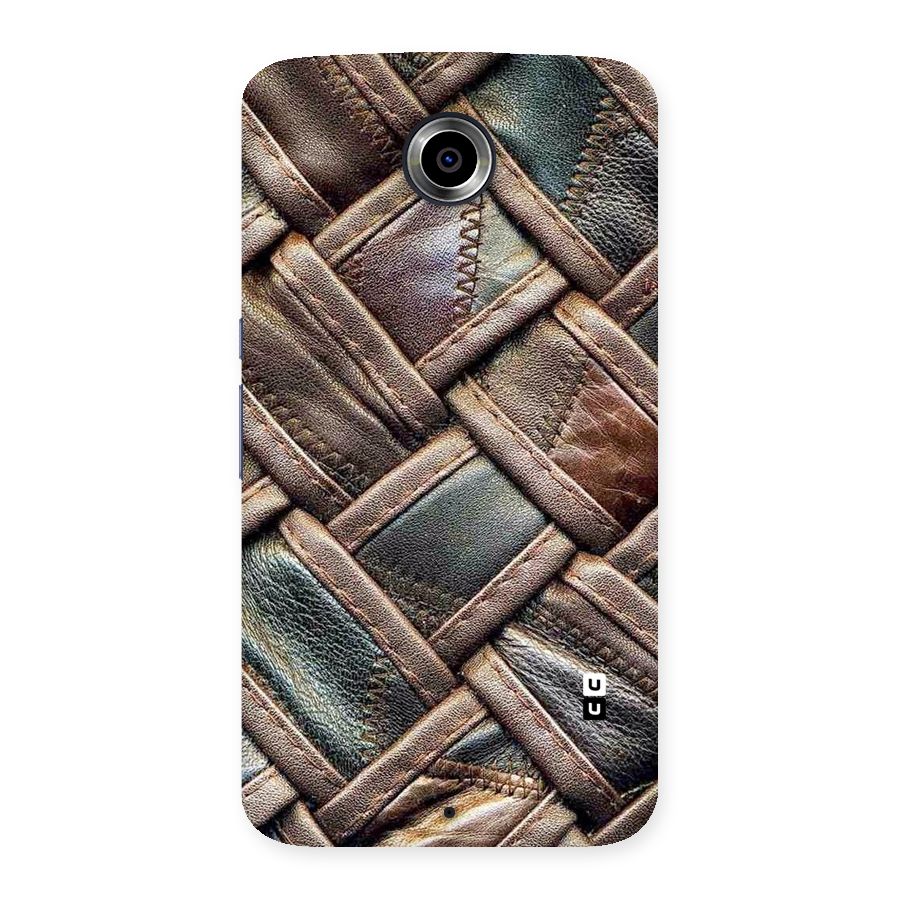 Classic Leather Belt Design Back Case for Nexsus 6