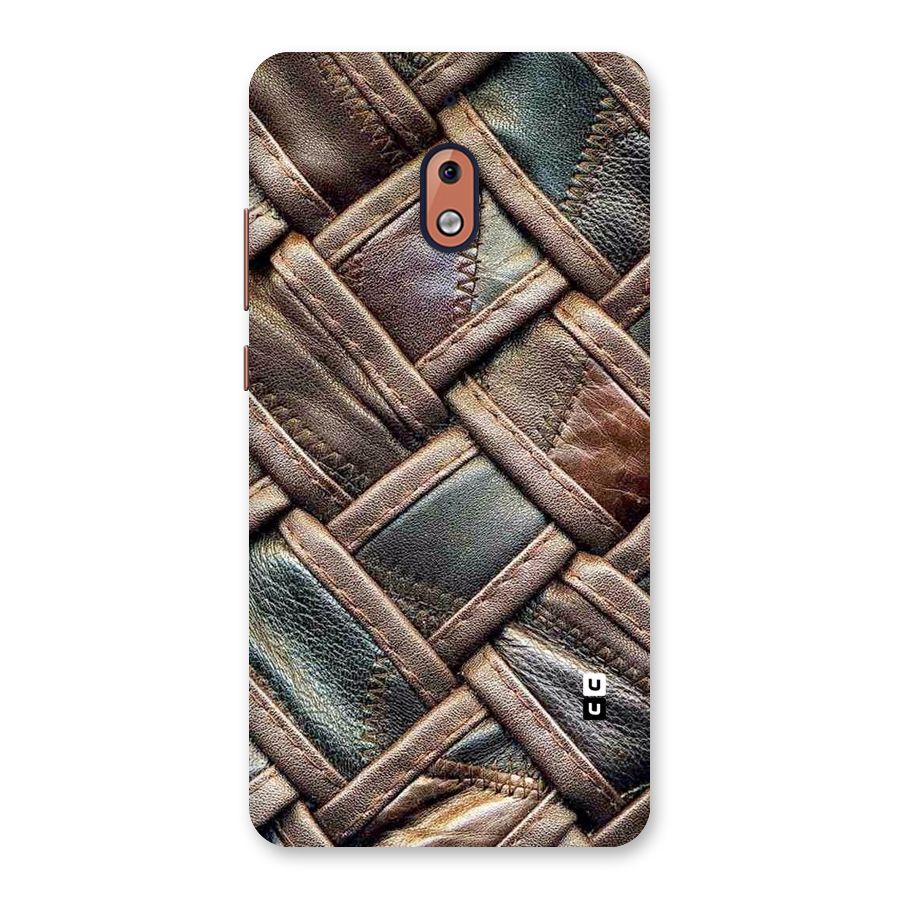Classic Leather Belt Design Back Case for Nokia 2.1