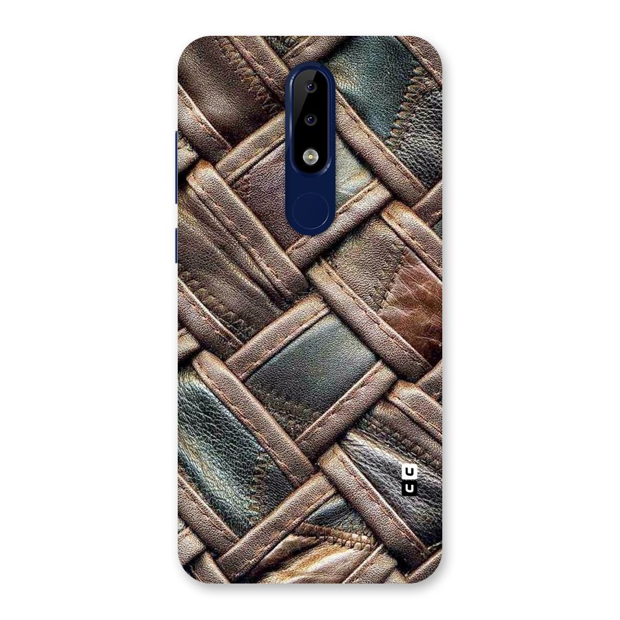Classic Leather Belt Design Back Case for Nokia 5.1 Plus