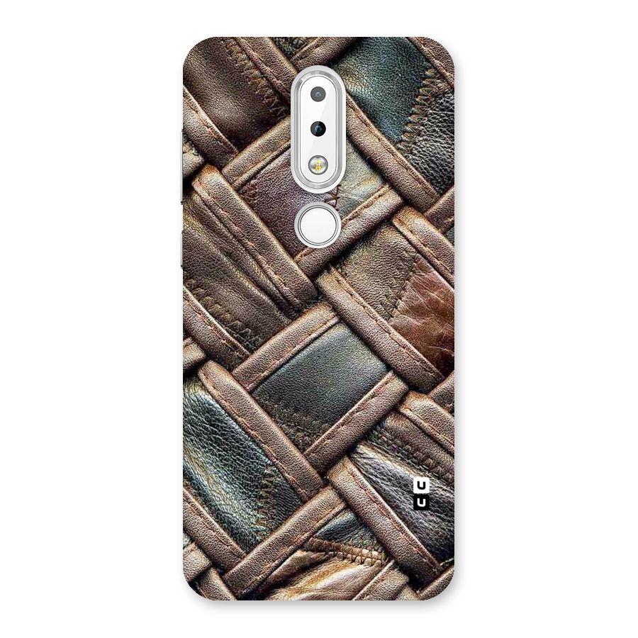 Classic Leather Belt Design Back Case for Nokia 6.1 Plus