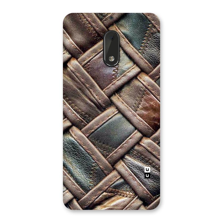 Classic Leather Belt Design Back Case for Nokia 6