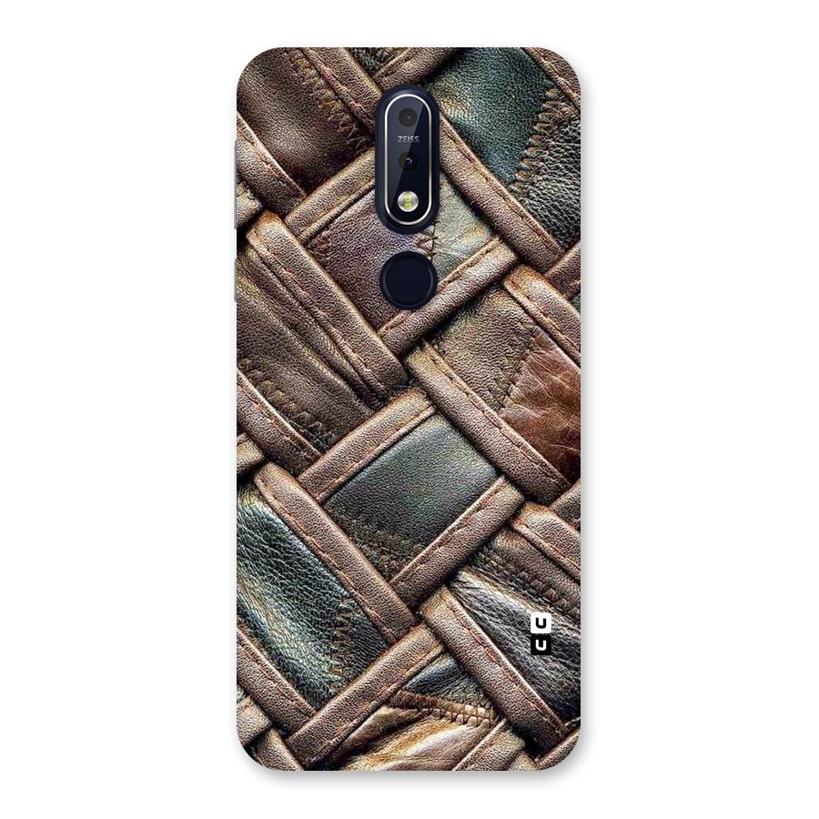 Classic Leather Belt Design Back Case for Nokia 7.1