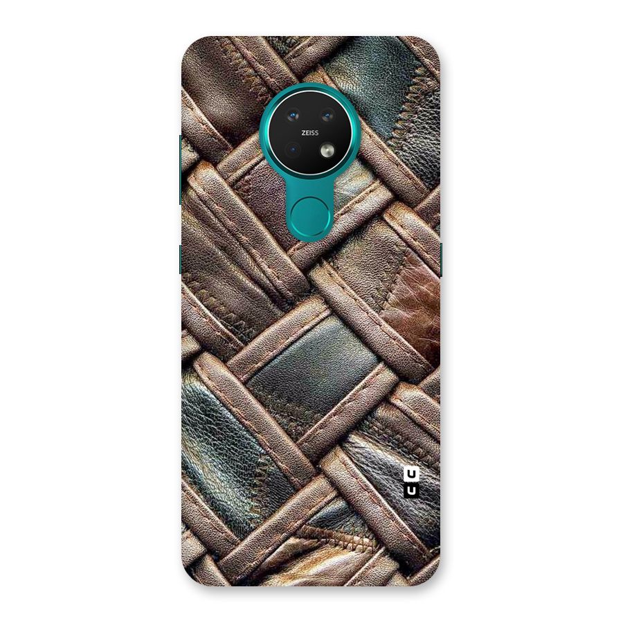 Classic Leather Belt Design Back Case for Nokia 7.2