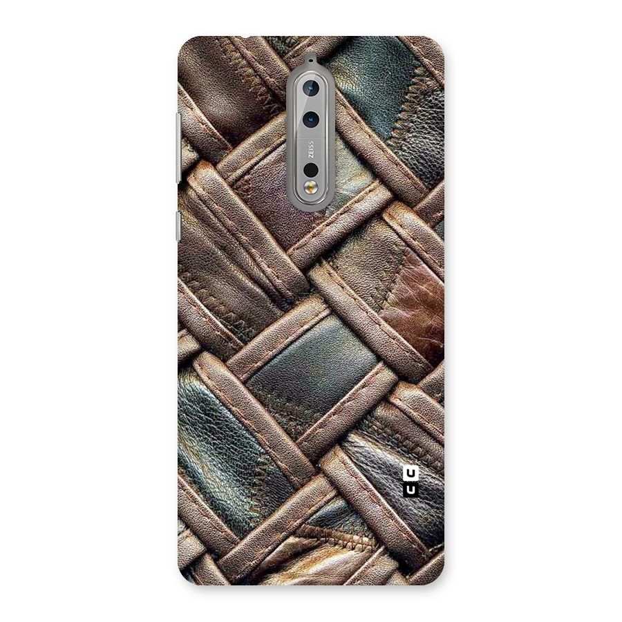 Classic Leather Belt Design Back Case for Nokia 8
