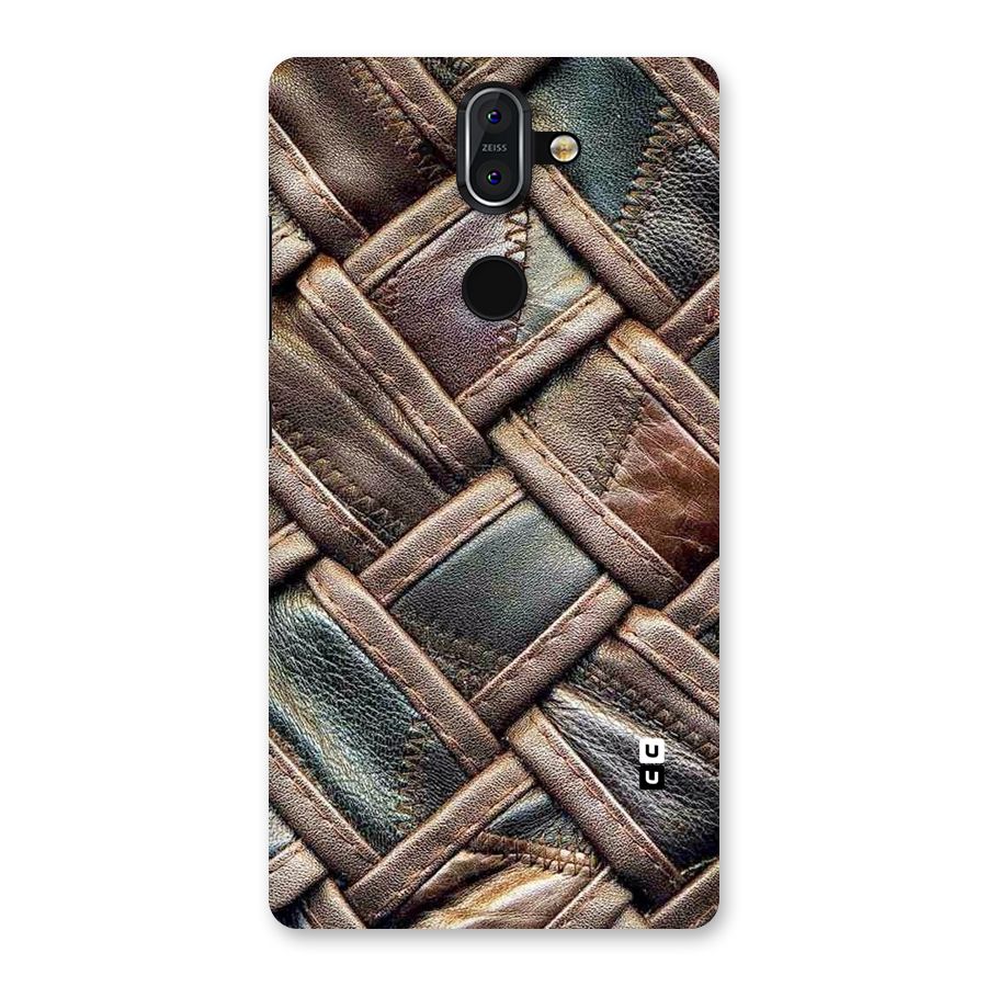 Classic Leather Belt Design Back Case for Nokia 8 Sirocco
