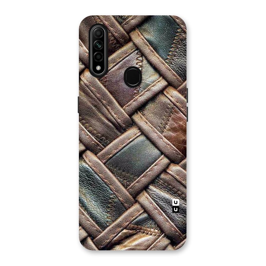 Classic Leather Belt Design Back Case for Oppo A31