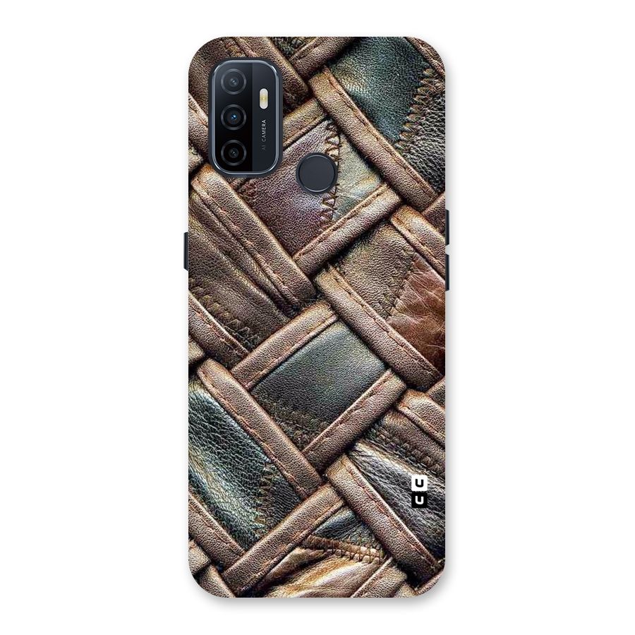 Classic Leather Belt Design Back Case for Oppo A32