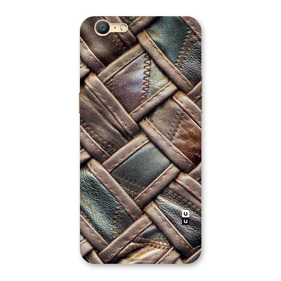 Classic Leather Belt Design Back Case for Oppo A39