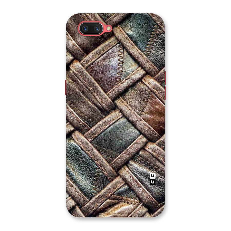 Classic Leather Belt Design Back Case for Oppo A3s