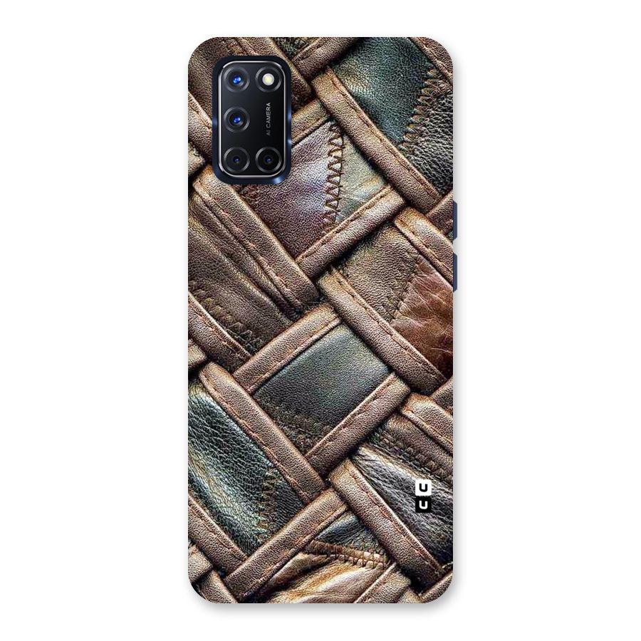 Classic Leather Belt Design Back Case for Oppo A52