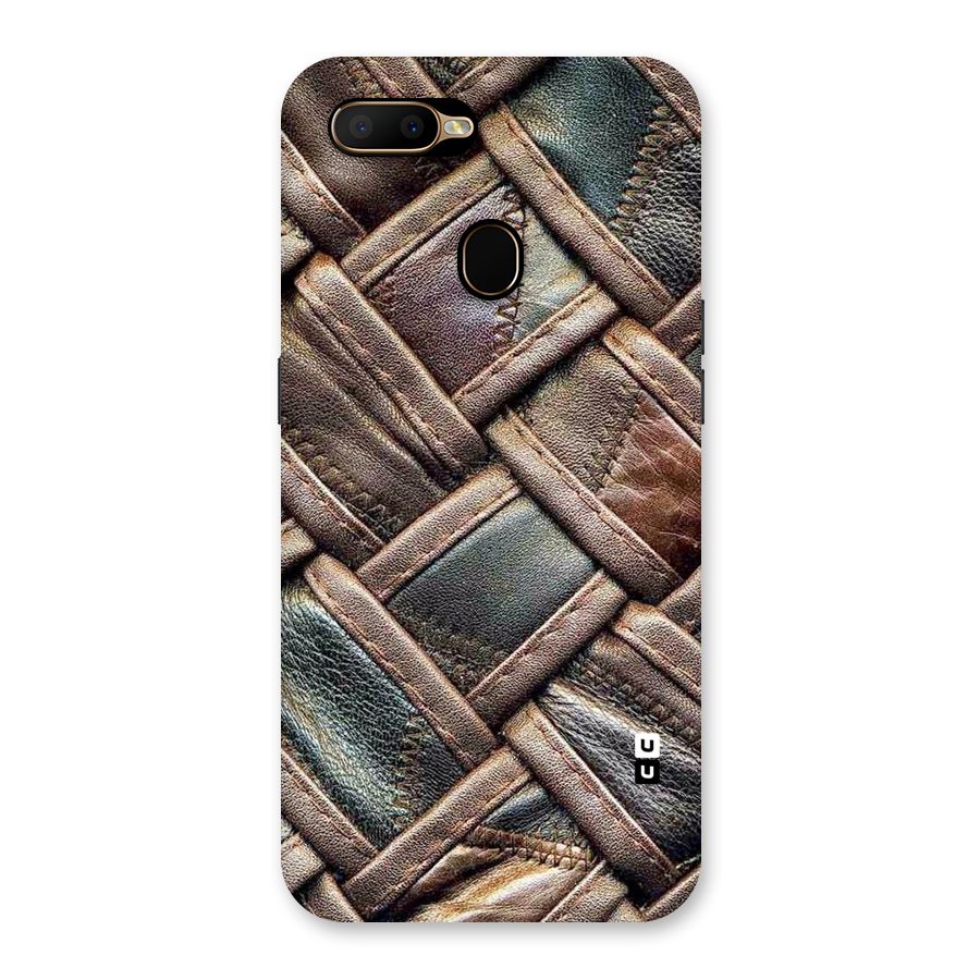 Classic Leather Belt Design Back Case for Oppo A5s