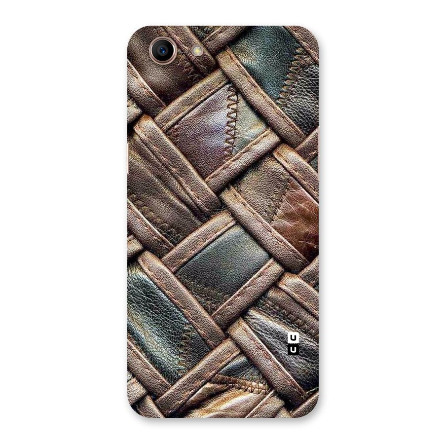 Classic Leather Belt Design Back Case for Oppo A83 (2018)