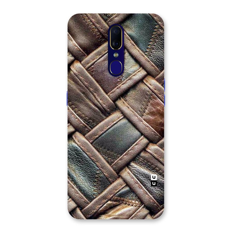 Classic Leather Belt Design Back Case for Oppo A9