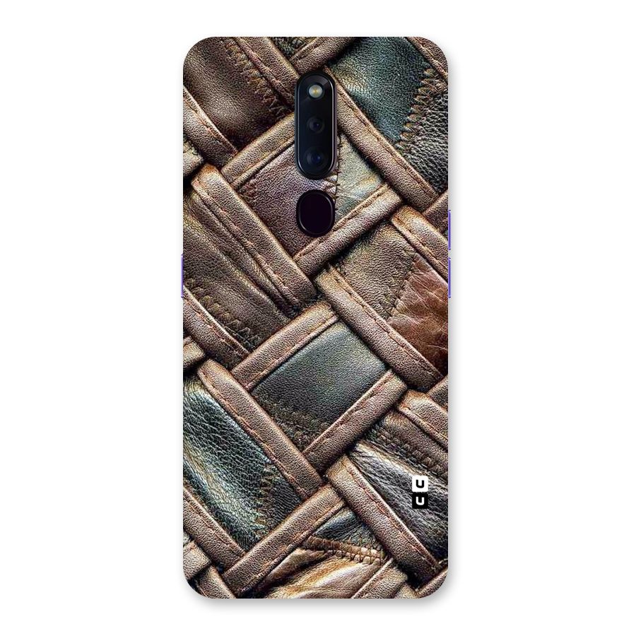 Classic Leather Belt Design Back Case for Oppo F11 Pro