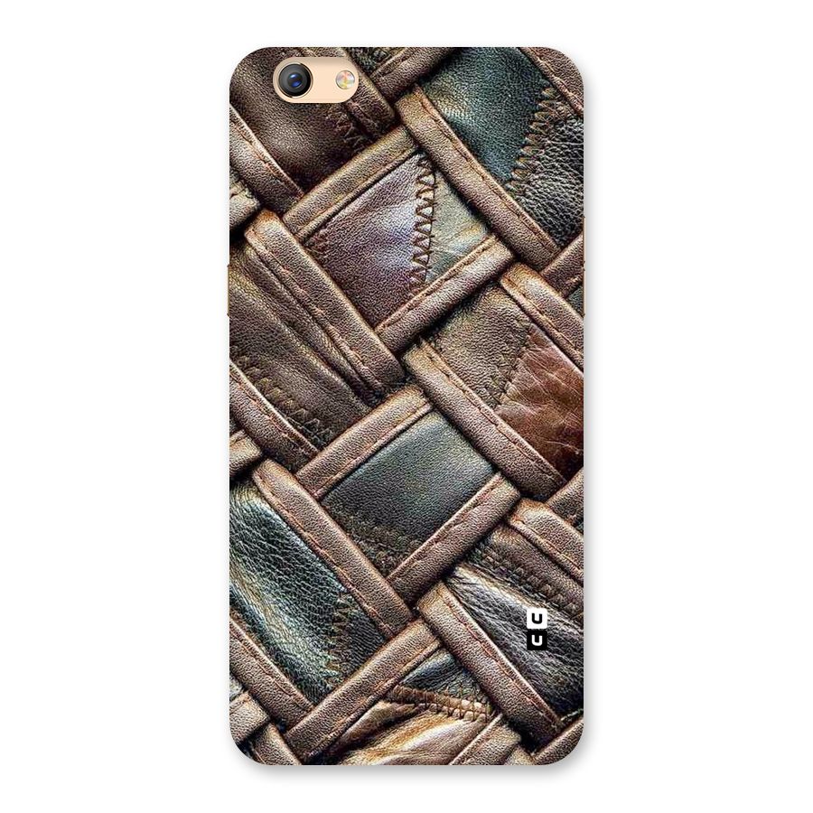 Classic Leather Belt Design Back Case for Oppo F3 Plus
