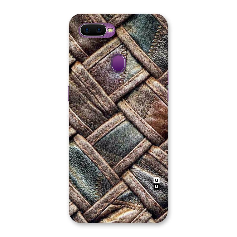 Classic Leather Belt Design Back Case for Oppo F9