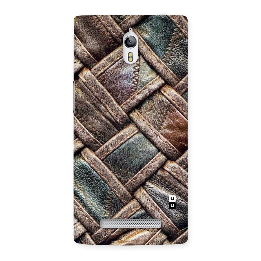Classic Leather Belt Design Back Case for Oppo Find 7