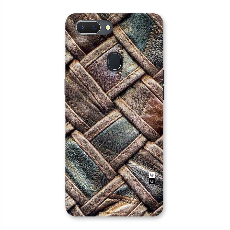 Classic Leather Belt Design Back Case for Oppo Realme 2