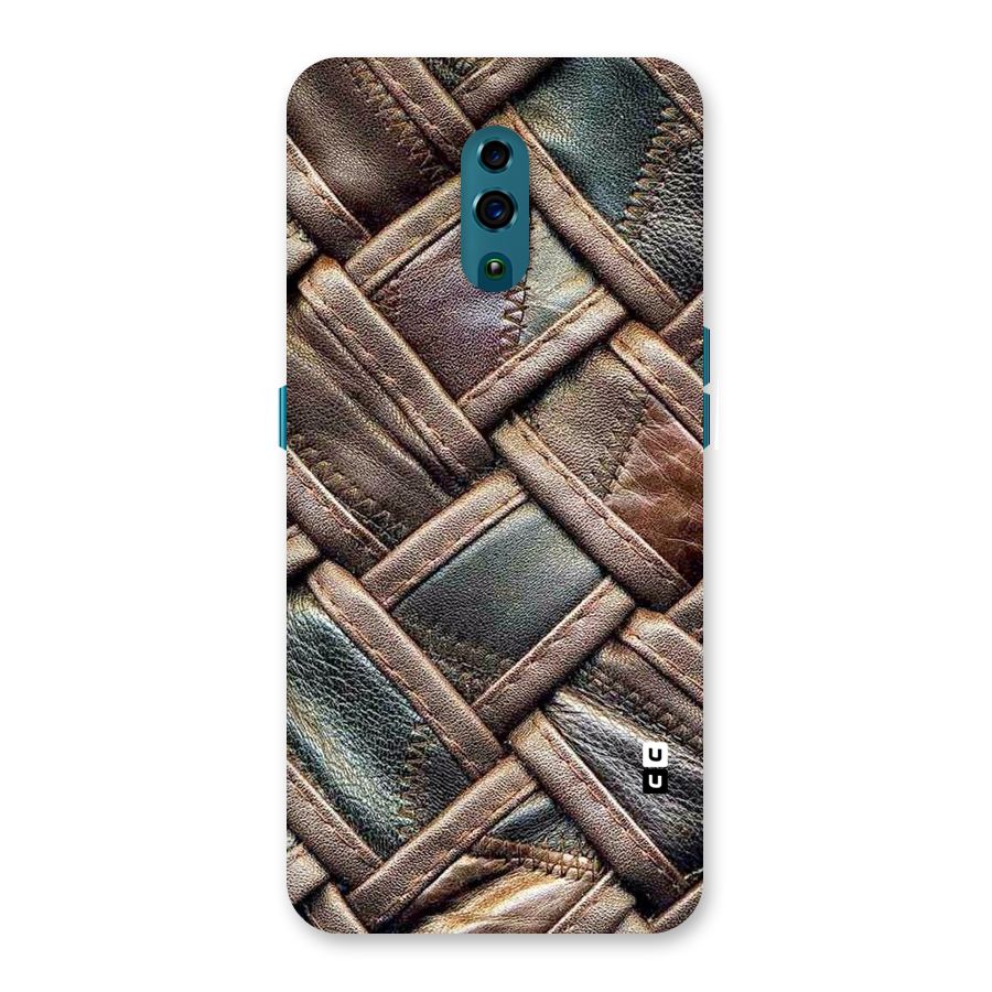 Classic Leather Belt Design Back Case for Oppo Reno