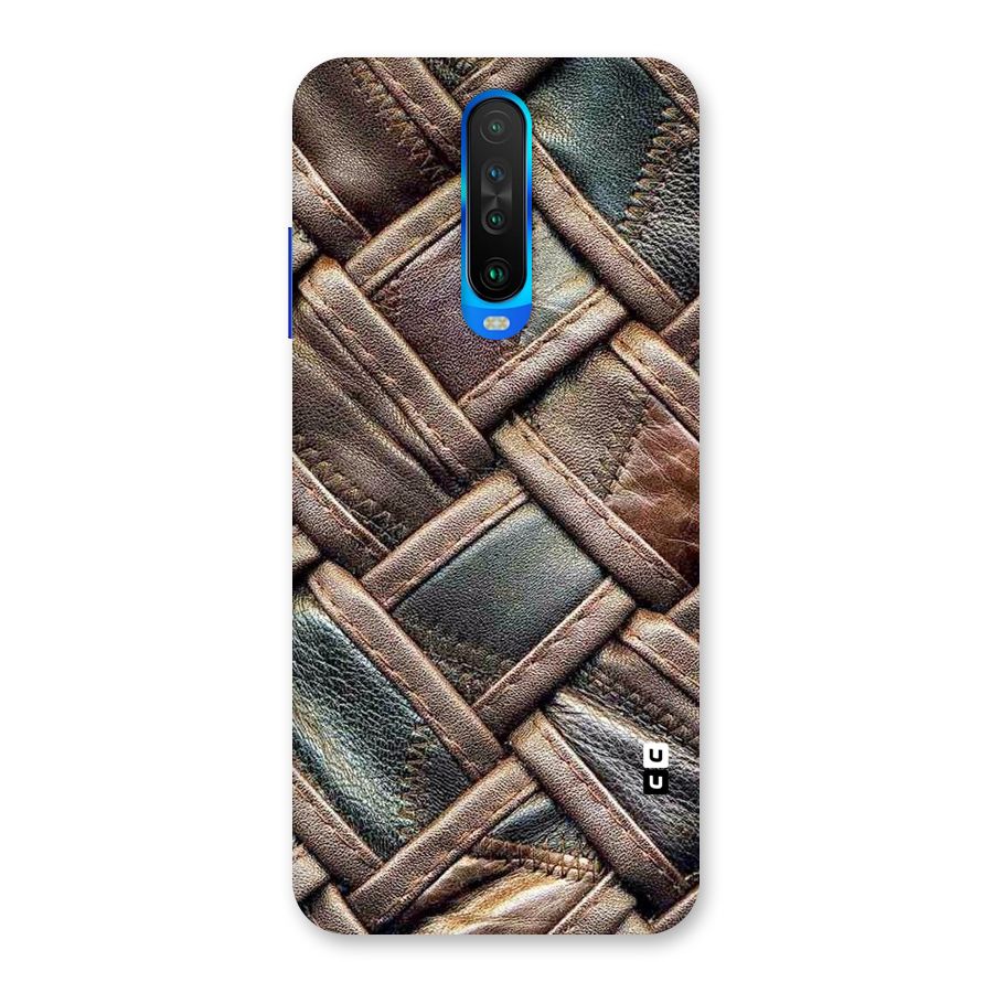 Classic Leather Belt Design Back Case for Poco X2