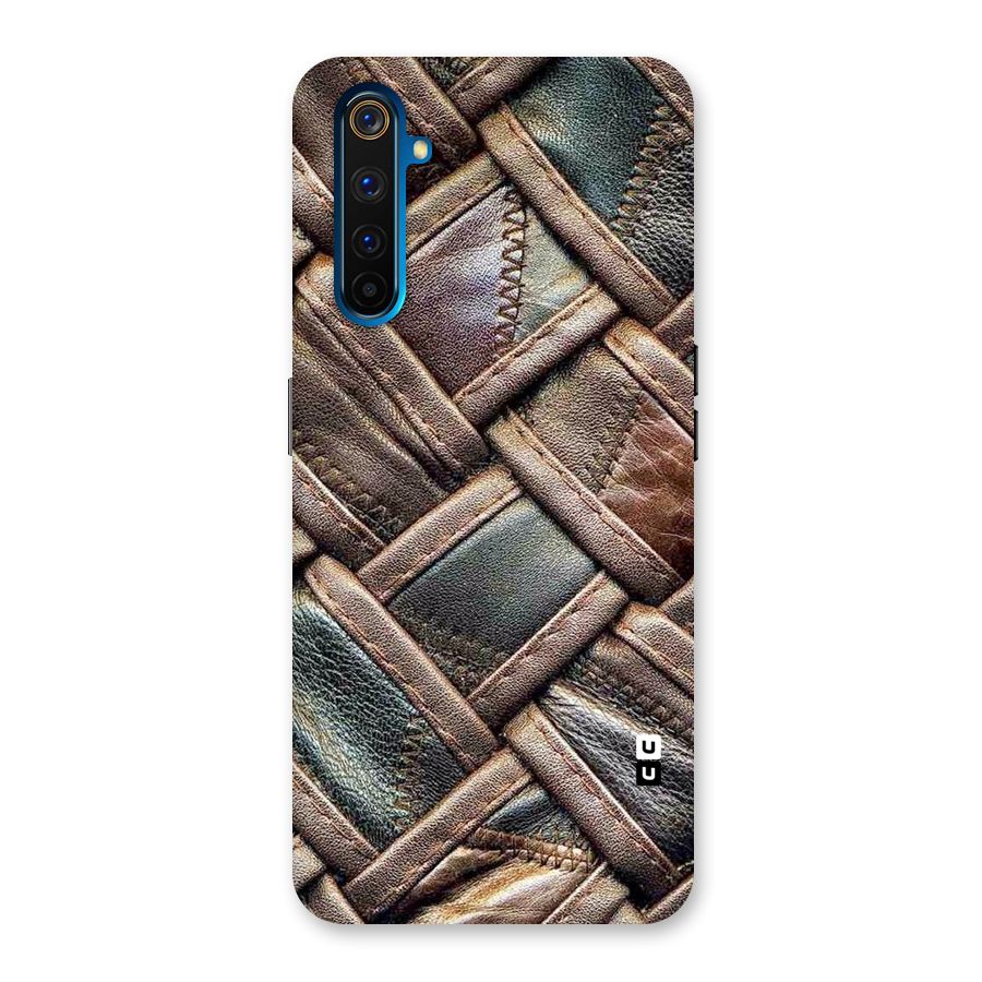 Classic Leather Belt Design Back Case for Realme 6 Pro