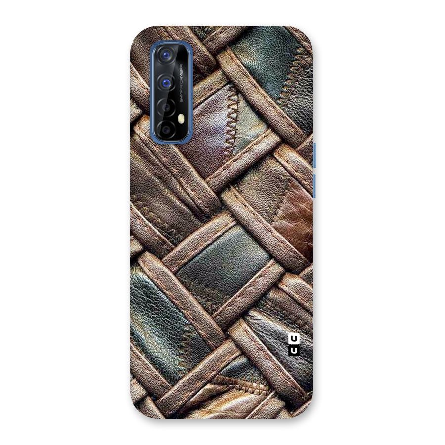 Classic Leather Belt Design Back Case for Realme 7