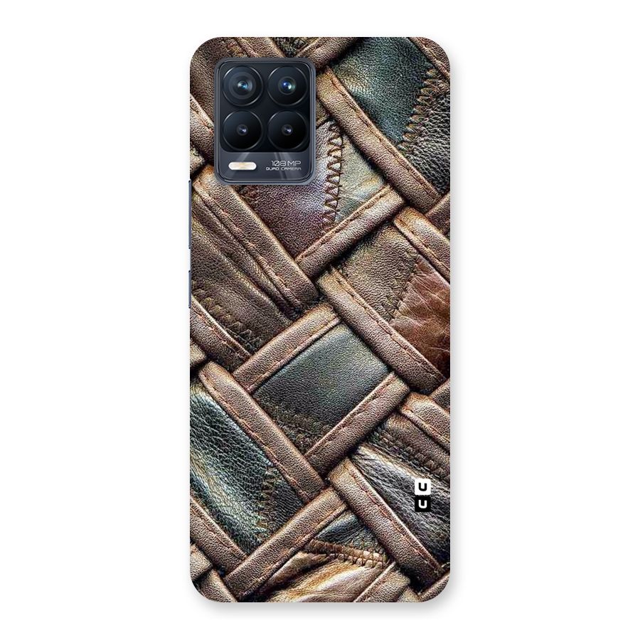 Classic Leather Belt Design Back Case for Realme 8 Pro