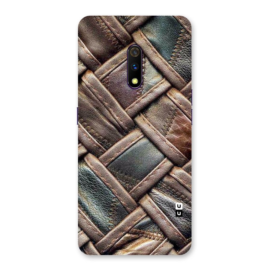 Classic Leather Belt Design Back Case for Realme X