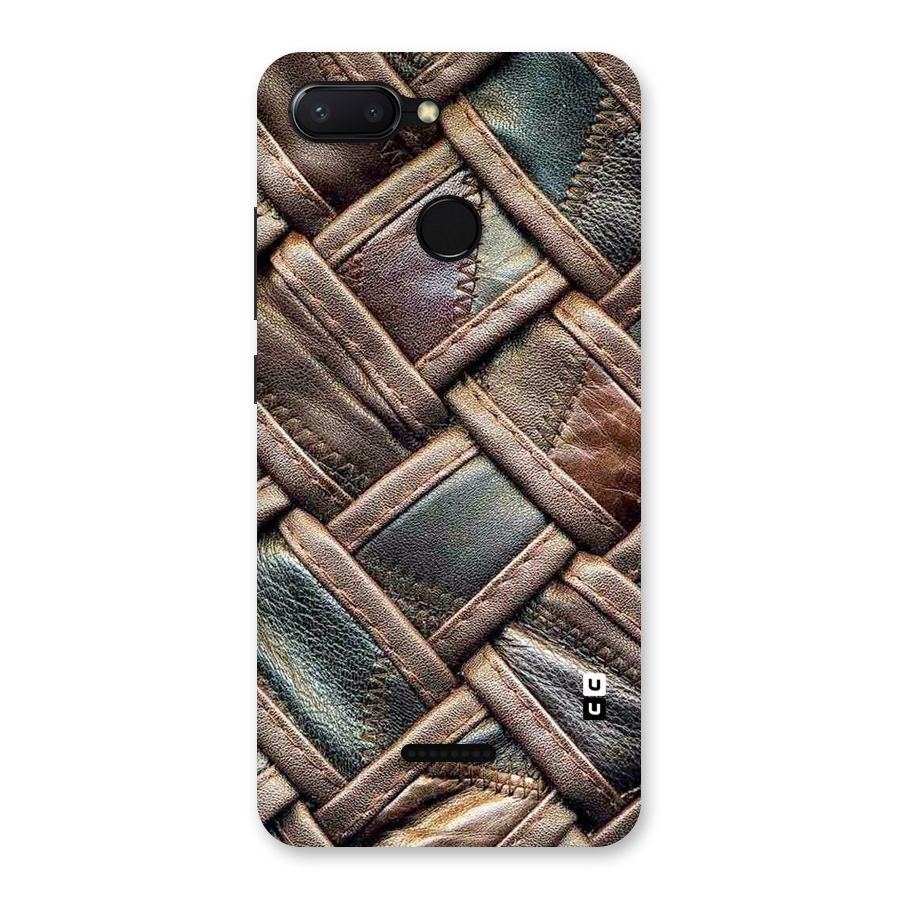 Classic Leather Belt Design Back Case for Redmi 6