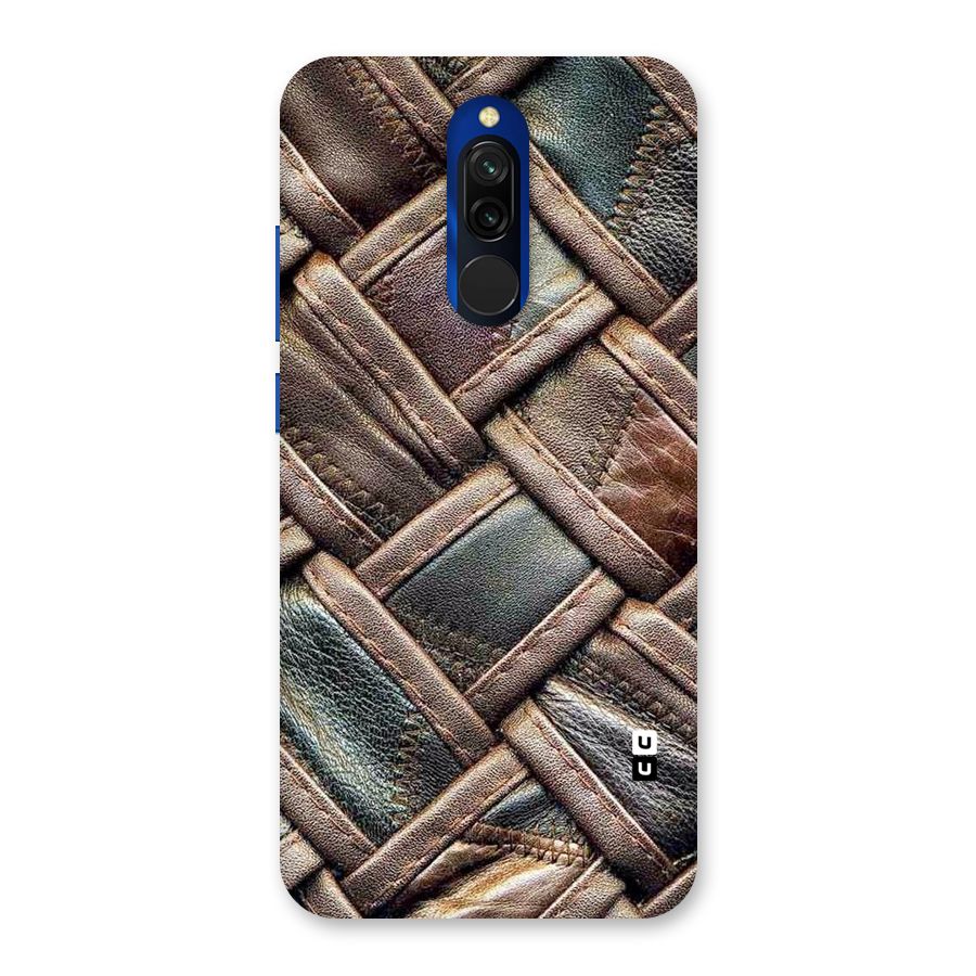 Classic Leather Belt Design Back Case for Redmi 8