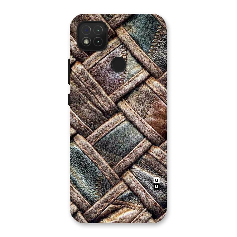 Classic Leather Belt Design Back Case for Redmi 9