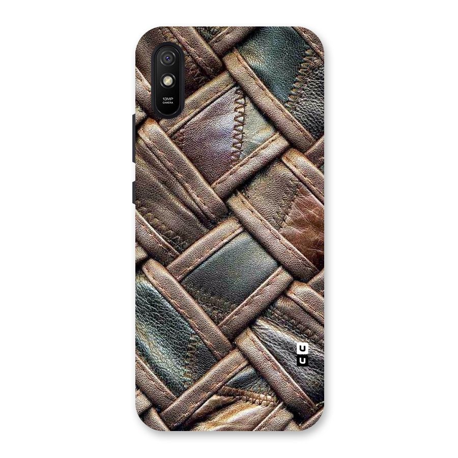 Classic Leather Belt Design Back Case for Redmi 9i