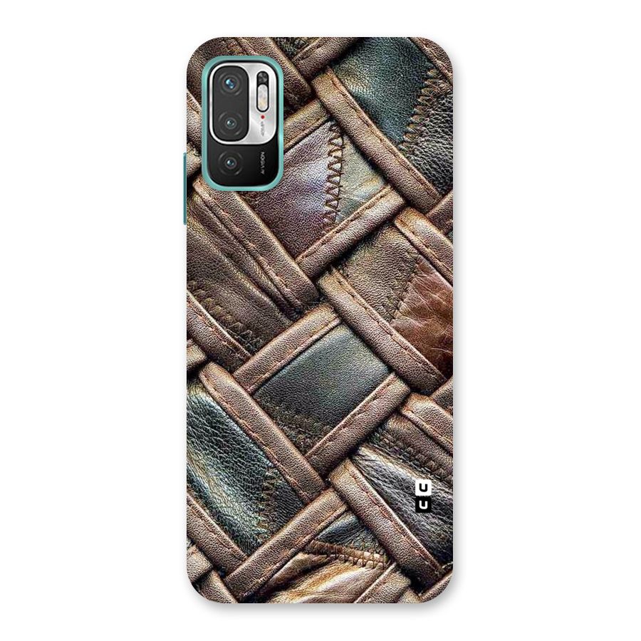 Classic Leather Belt Design Back Case for Redmi Note 10T 5G