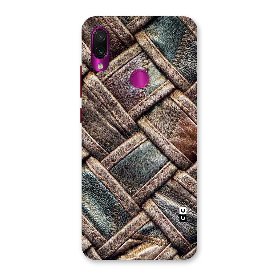 Classic Leather Belt Design Back Case for Redmi Note 7 Pro