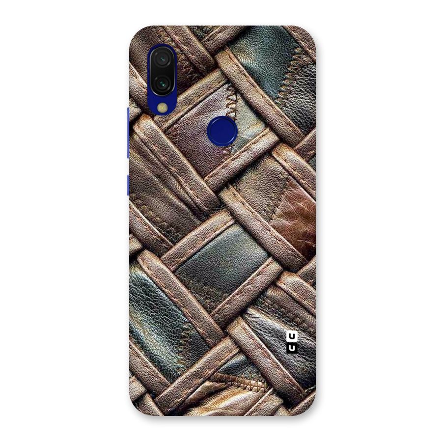 Classic Leather Belt Design Back Case for Redmi Y3