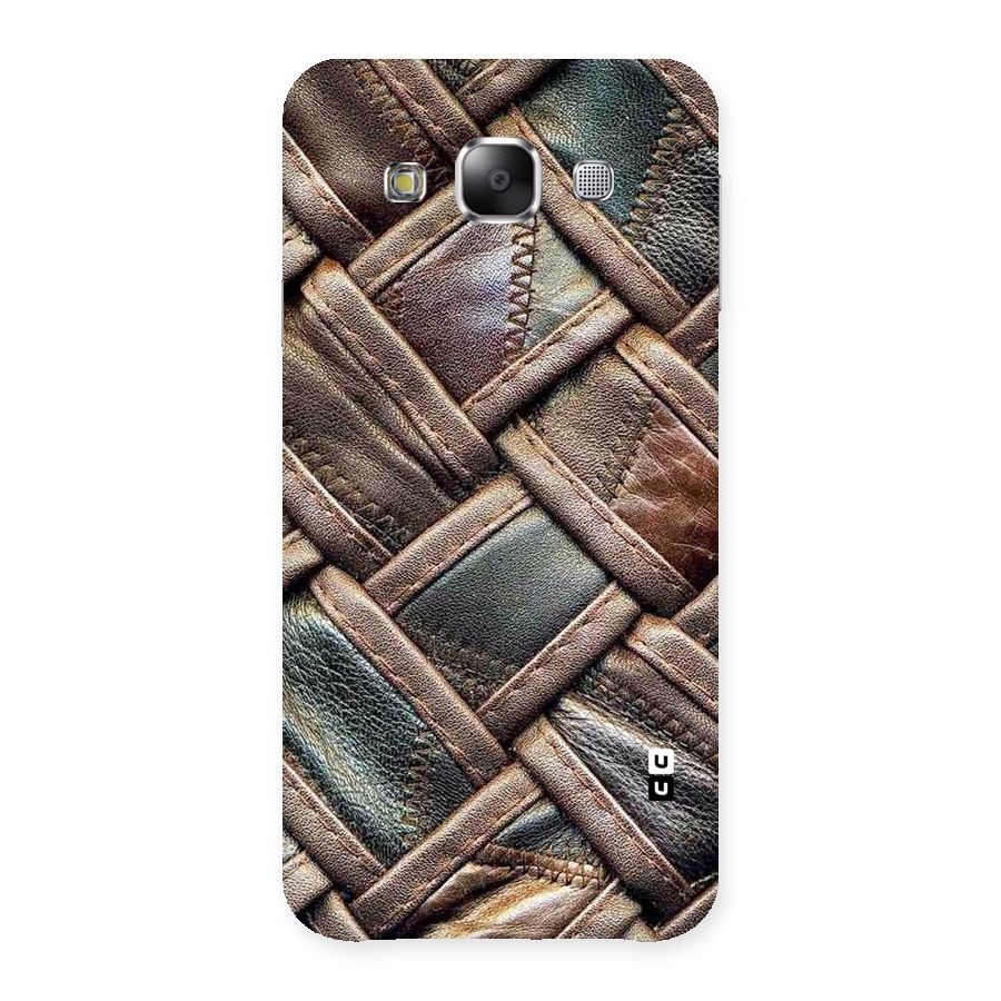 Classic Leather Belt Design Back Case for Samsung Galaxy E5
