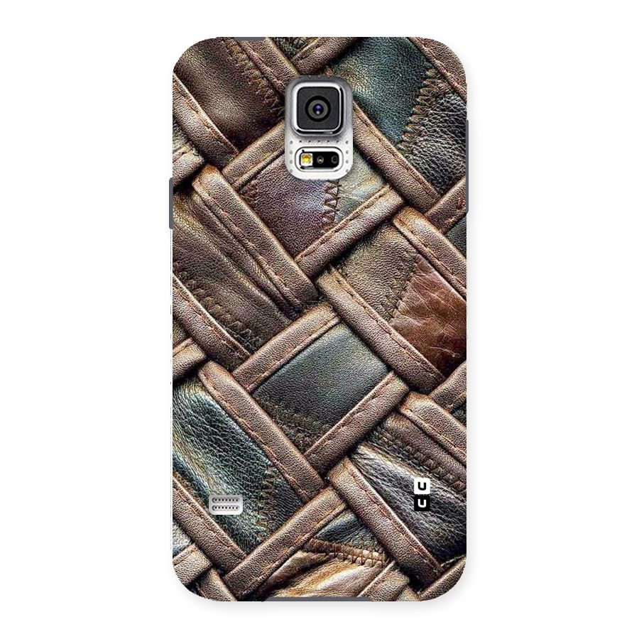 Classic Leather Belt Design Back Case for Samsung Galaxy S5